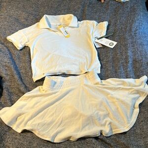 NWT: Threads 4 Thought Girls Terry Skort Set- size 12